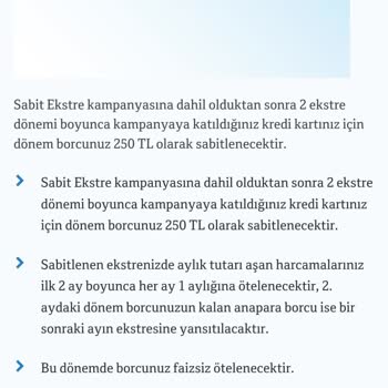 QNB CardFinans Sabit Ekstre Kampanyası