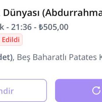 Getir Yemek İptal Sipariş Ve Para İadesi