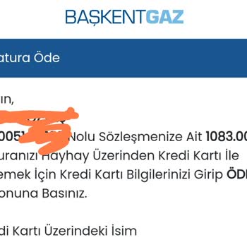 Başkent Doğalgaz Doğalgaz Aboneliği Fatura Ödemesi