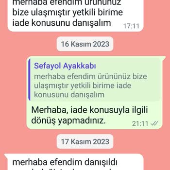 Sefayol.com Sefayol Firması İademi Kabul Etmedi