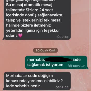 Nazliye İade Değişim Yapmayacaksanız Başta Belirtin