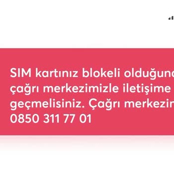İninal Kart Sim Bloke Diyor
