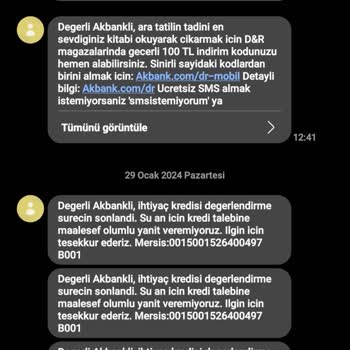 Akbank Mobil Kendi Kendine Başvuru Yapıyor