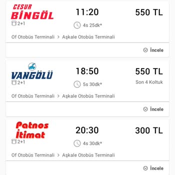 Vangölü Turizm Otobüs Firması Fiyat Tutarsızlığı?