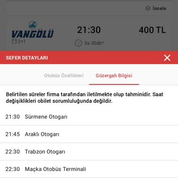 Vangölü Turizm Otobüs Firması Fiyat Tutarsızlığı?