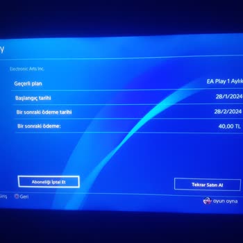 PlayStation Türkiye E Play Üyelik Uygulaması Yok