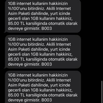 Vodafone İnternet Paketi Aşımı Ve Mağduriyet.