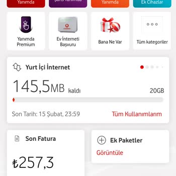 Vodafone İnternet Paketi Aşımı Ve Mağduriyet.