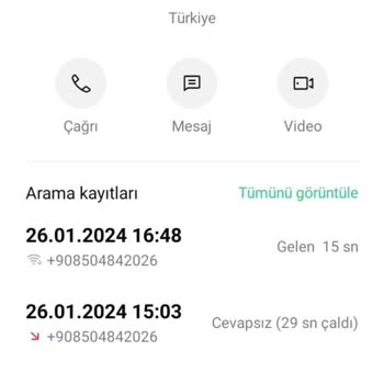 0850 484 26 20 08504842026 Numaralı Telefondan Gelen Kötü Niyetli Aramalar