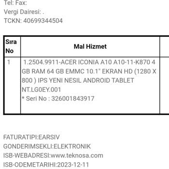 Acer Tablet Ekran Değişimi Fiyatı Cihaz Fiyatını Aştı!