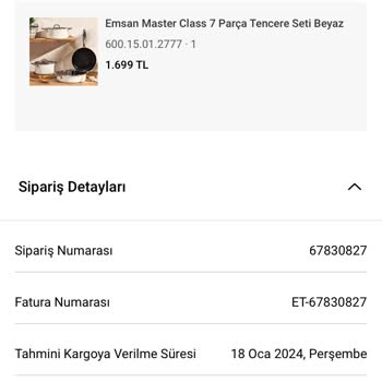 Karaca Züccaciye Ürün İade Edilemiyor