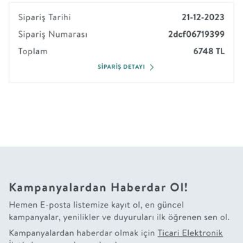 Vivense Para İadesi Sorunu