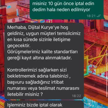 Dijital Kurye Sim Kart İptal Edemiyorlar
