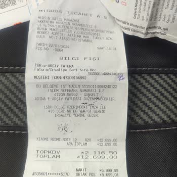 Migros Telefon İadesi Yapılmadı