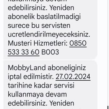 VizyonMobil Faturama Yansıyan Haksız Ücret Kesintisi