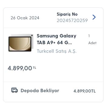 Turkcell Pasaj Depoda Bekliyor & Ürün Kargolanmıyor.