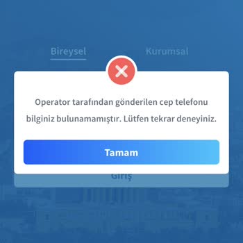 Halkbank Operatör Tarafından Gönderilen Cep Telefonunu Bilgisi Bulunamamıştır
