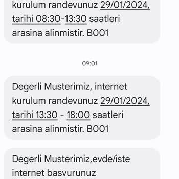 Türk Telekom Kurulum Randevusunu Kendi Kendine İptal Ediyor