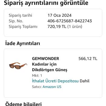 Amazon Para İadesi Yapmıyor