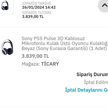 Ticary EpttAVM'den Yaşanan Ürün İptali Hayal Kırıklığı