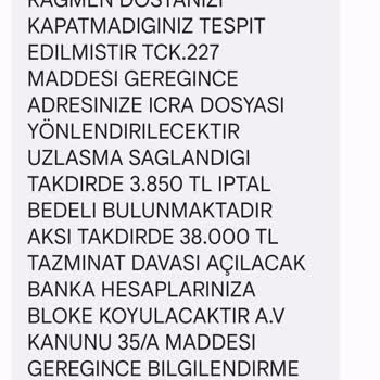 ENASDNS (SMS) Enas Danışmanlık Şikayetçiyim