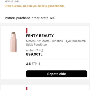 Sephora Paramın İadesini Yapmadı