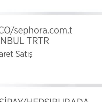 Sephora Paramın İadesini Yapmadı