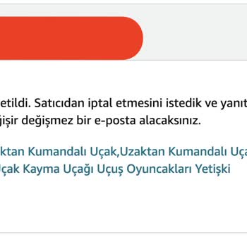 Amazon.com Parasını Aldığı Ürünü Gönderemiyor