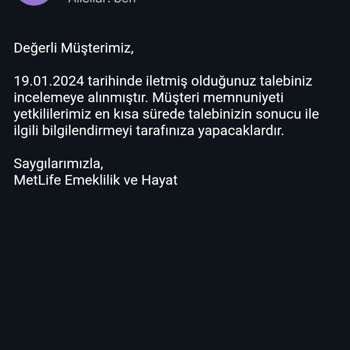 Metlife Emeklilik ve Hayat İşsizlik Sigortası Teminatı Mağduriyeti