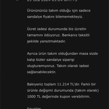 Vivense Den Mutfak Masası Takımı Aldım Mağduriyet Üstüne Mağduriyet