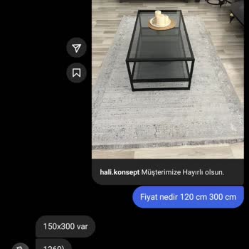 Halı Konsept (hali.konsept) "Halı Konsept" Defolu Ürün