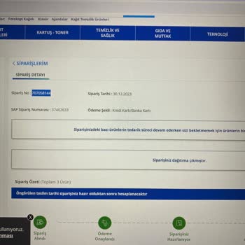 Avansas Bir Aydır Teslim Edilmeyen Siparişimiz!