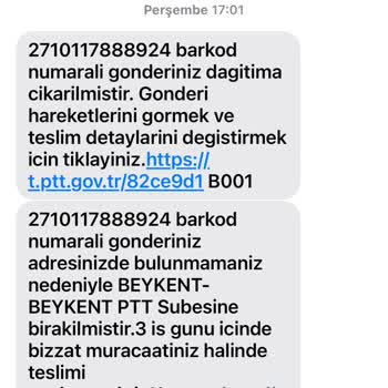 PTT Kargo Evde Bulunamama Sorunu!