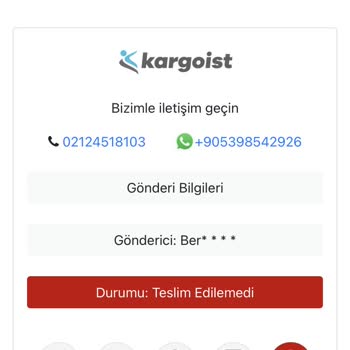 Kargoist Kargomu Getirmedi N