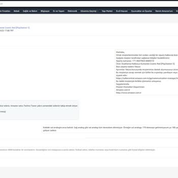Amazon PS5 Dualsense Mağduriyeti