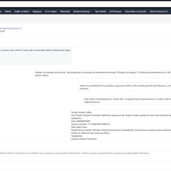 Amazon PS5 Dualsense Mağduriyeti