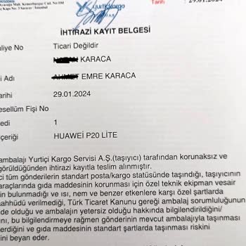 Aras Kargo Makri - Uygunsuz Davranış
