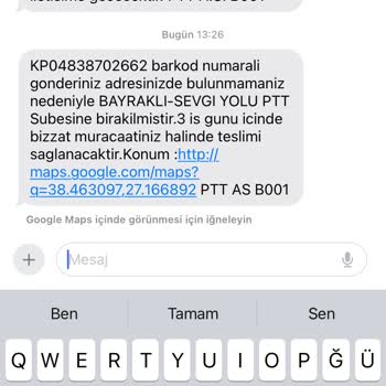 PTT Kargo Alenen Yalan Söylüyor