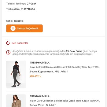 Trendyol Express Trendyol Ve Aras Kargo Adres Karmaşası İade Beklentisi