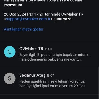 CV Maker Üyelik İptali