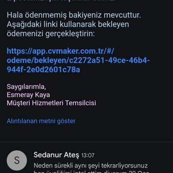 CV Maker Üyelik İptali