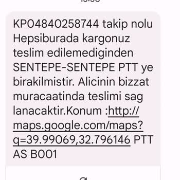 PTT Kargodan Şikayetçiyiz...