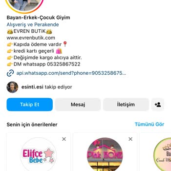 Eevrenbutik (ınstagram) Eevrenbutik (bayan- Erkek- Çocuk Giyim) Instagram Hesabı Şikayet