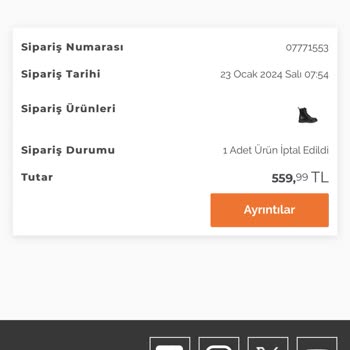 Özdilek'in Sitesinden Aldığım Ürün Stokta Yok Diye İptal Edildi