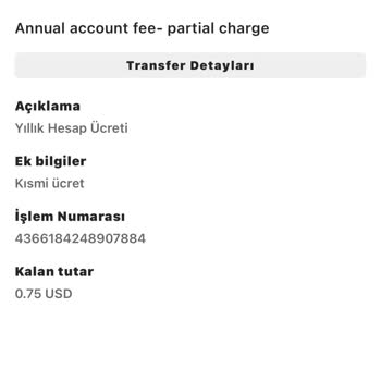 Payoneer Yıllık İşletim İade
