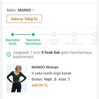 Trendyol Mango Ürünleri Yollamıyor Ve Çözüm Üretmiyor