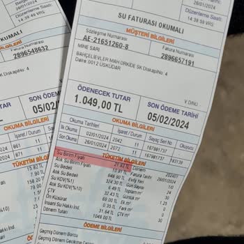 Yüksek İSKİ Faturası