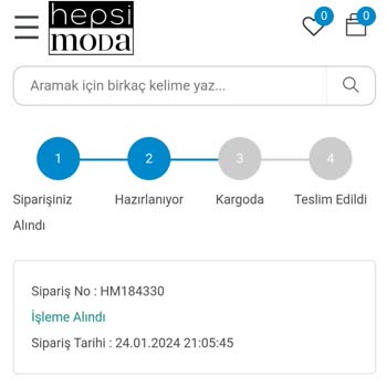 Hepsimoda Ödeme Yapıldığı Halde Siparişi Göndermiyor