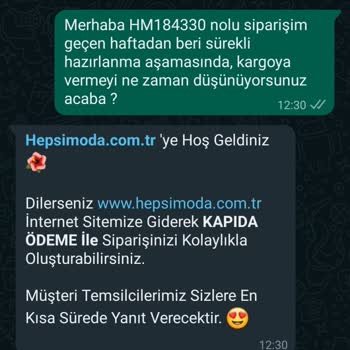 Hepsimoda Ödeme Yapıldığı Halde Siparişi Göndermiyor