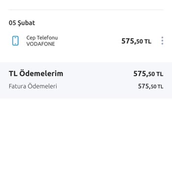 Vodafone Fatura Asılmamış Kota